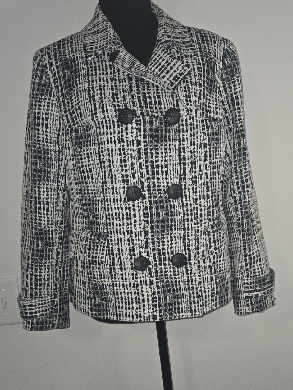 Jones New York Double-Breasted Coat